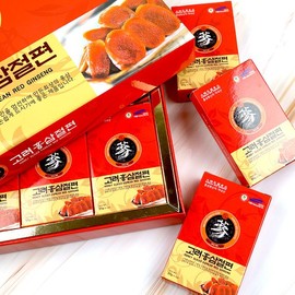 하늘선물 고려홍삼절편 200g(20gx10팩)/선물용 쇼핑백증정. 고려인삼의힘! Sky Gift Korean Red Ginseng Slicing 200g (20gx10 packs) / Complimentary Gift Bag. The Power of Korean Ginseng!