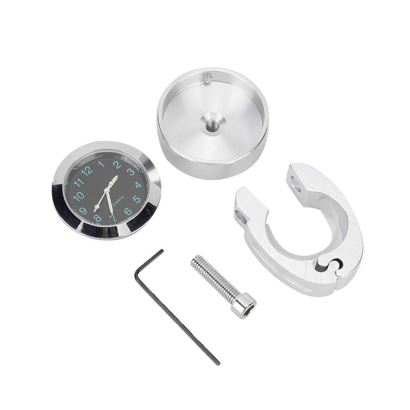 Akozon Motorcycle Handlebar Watch 22 mm Universal Handlebar Watches Clock