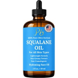 Pomberries Aceite De Escualano – 100% De Origen Vegetal, Ligero Y De Rápida Absorción, Para Rostro, Piel Seca, Cabello Y Cuerpo Hidratante No Graso Y No Comedogénico 60 Ml
