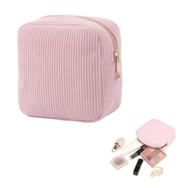 Cosmetic Bags,Small Makeup Bag Cute Makeup Bag,Small Makeup Bag for Handbag Women Handbags,Small Cosmetic Bag Birthday Gift Bag Wedding Gifts for Mom Sister Friends(Pink)