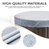 Round Hot Tub Cover 420D Polyester Waterproof Spa Covers for