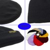 KNITDAY - Gorro corto de punto de pesca con diseño