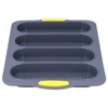 Baguette Mold 4 Grooves Silicone Soft Smooth Surface Bread Mould