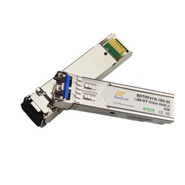 1G SFP LC Multimode Module 20KM, 1000Base-LR Mini-Gbic Transceiver Compatible for Cisco GLC-SX-MMD, Meraki, Mikrotik S-85DLC05D, Netgear AGM731F, Ubiquiti UniFi UF-MM-1G, D-Link,Zyxel and more