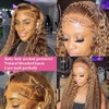 NARNI Honey Blonde Deep Wave Lace Front Wig Human Hair