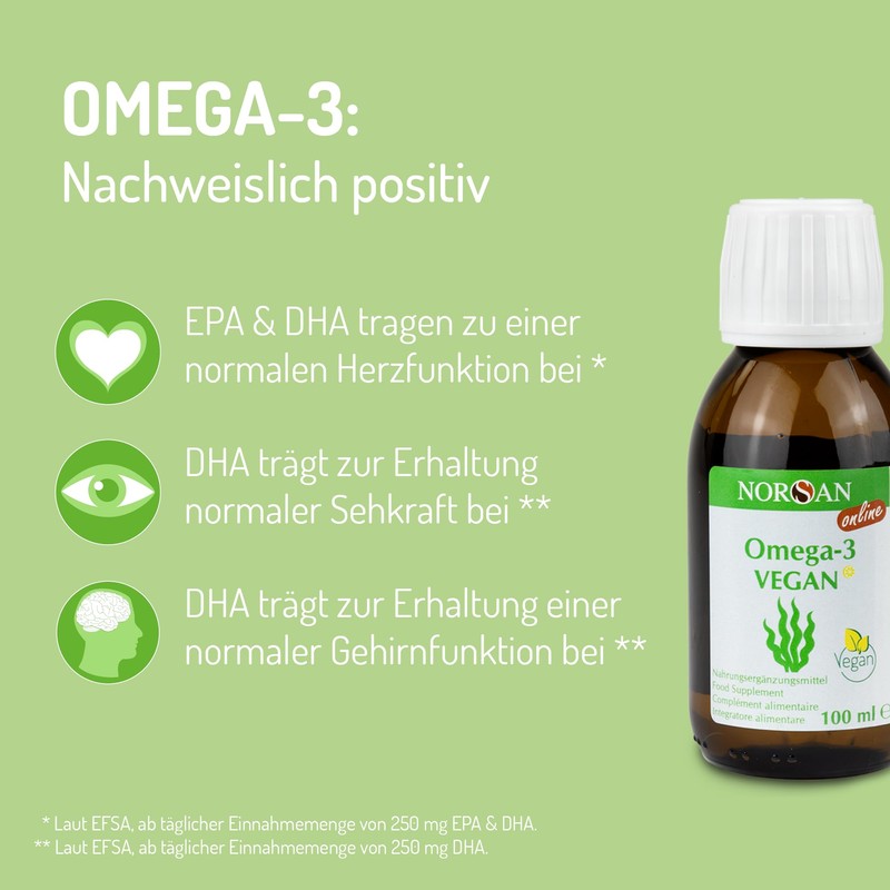 NORSAN Premium Omega 3 vegan high dose - 2,000 mg