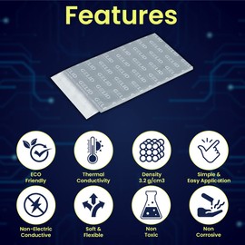 Gelid Solutions GP-EXTREME–Thermal pad 80x40x1.5mm | Excellent heat conduction | Ideal Gap Filler | Easy installation | Thermal Conductivity 12W/mK.
