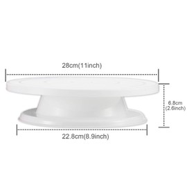 Generic 11 Inch Cake Turntable Stand Rotating Cake Stand Professional Rotating Icing Turntable