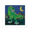 Ursus 43530001F Diamond Painting Picture, T-Rex, Set with Acrylic Diamonds,