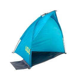 Uquip Strandmuschel Shelly Mini Petrol I 100 x 75 x 80 cm I UPF 50+ Strandzelt zum Schutz vor Sonne, Wind & Regen I tragbares Beach Zelt I ideal für Strand, Camping & Picknick