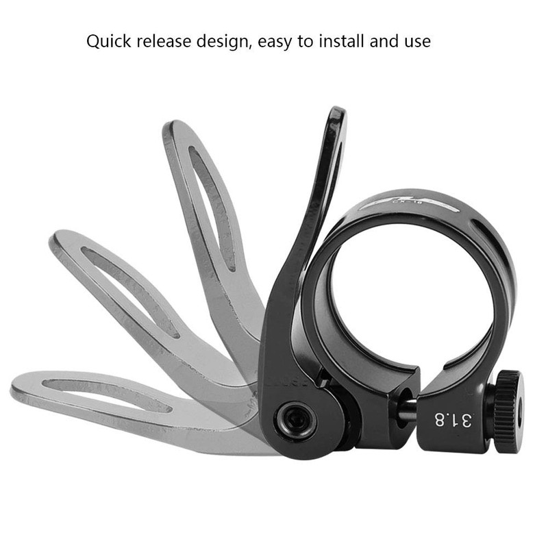 VGEBY Bicycle Seatpost Clamp, Aluminum Alloy Quick Release Road Bike