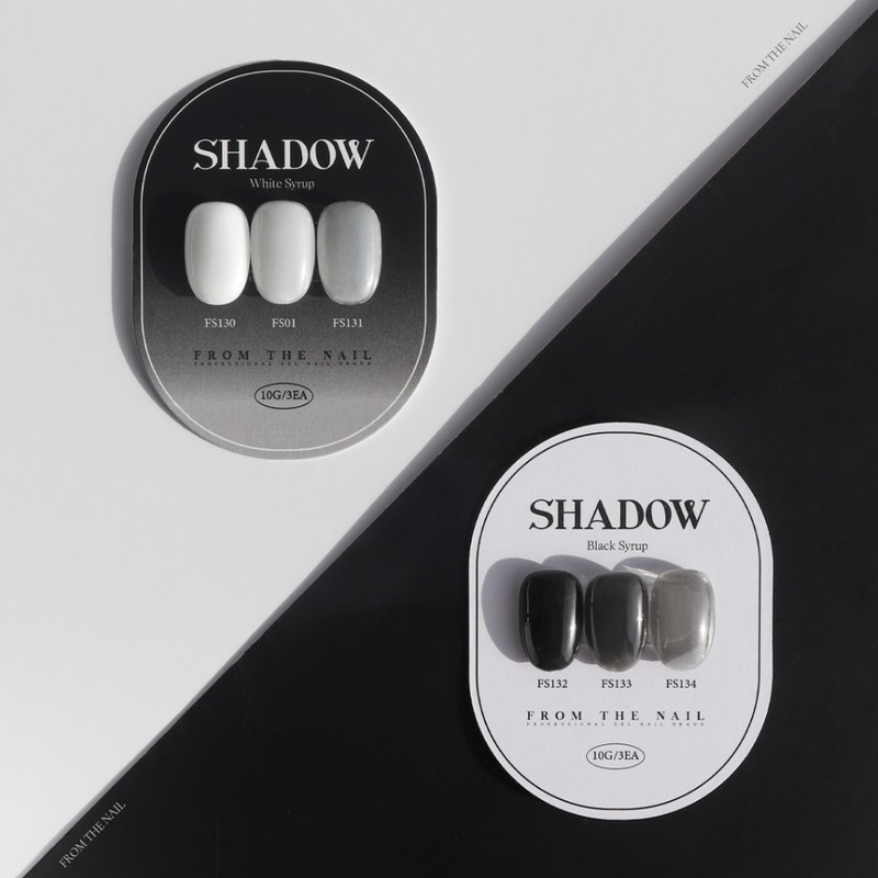 From the Nail Shadow Shadow Black Syrup Gel 3-piece set