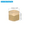 PATIKIL G1/4'' Female Thread Brass Hex Pipe Plug, Set of