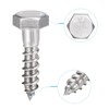 sourcing map Hex Lag Screws, M10 x 40mm 304 Stainless