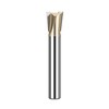 HUHAO Dovetail Router Bit 1/4" Shank 3/8" Dia Carbide Half-Blind