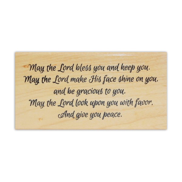 May the Lord bless you and keep you Rubber Stamp