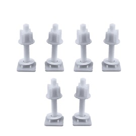 Toilet Lid Screw Plastic 6 Pcs Hinge Bolt Toilet Seat Repair Fits Most Toilet Seat