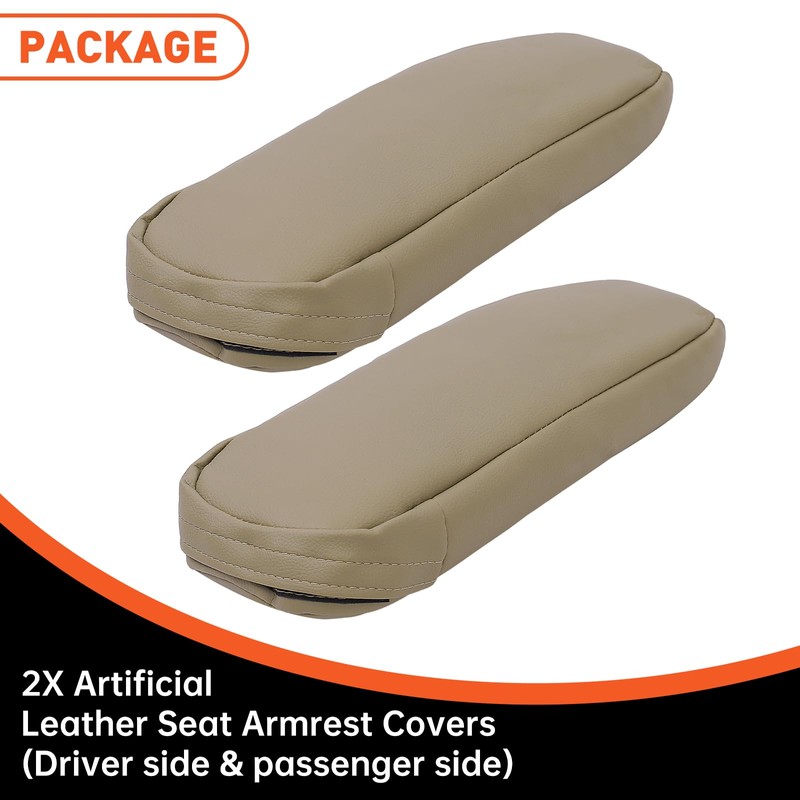 ECOTRIC Armrest Cover Compatible with 1992-1996 Ford Bronco - Med