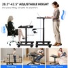 GallopFun Mobile Laptop Standing Desk Adjustable Height, Small Mobile Desk