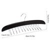 SunTrade Wooden Tie Hanger,24 Tie Organizer Rack Hanger Holder Hook
