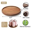 VERTORGAN Lazy Susan Organizer for Kitchen,Acacia Wood Turntable for Cabinet,