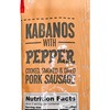 Dry Thin Kabanos with Pepper, Cooked, Smoked and Dried Pork