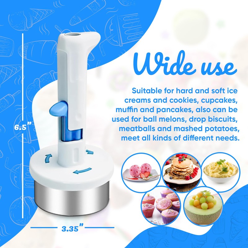 Ice Cream Sandwich Maker Tool, Stainless Steel Ice Cream Cookie