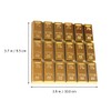 SHOWERORO 2 pcs Gold Brick Coaster Non Mat Heat Insulation