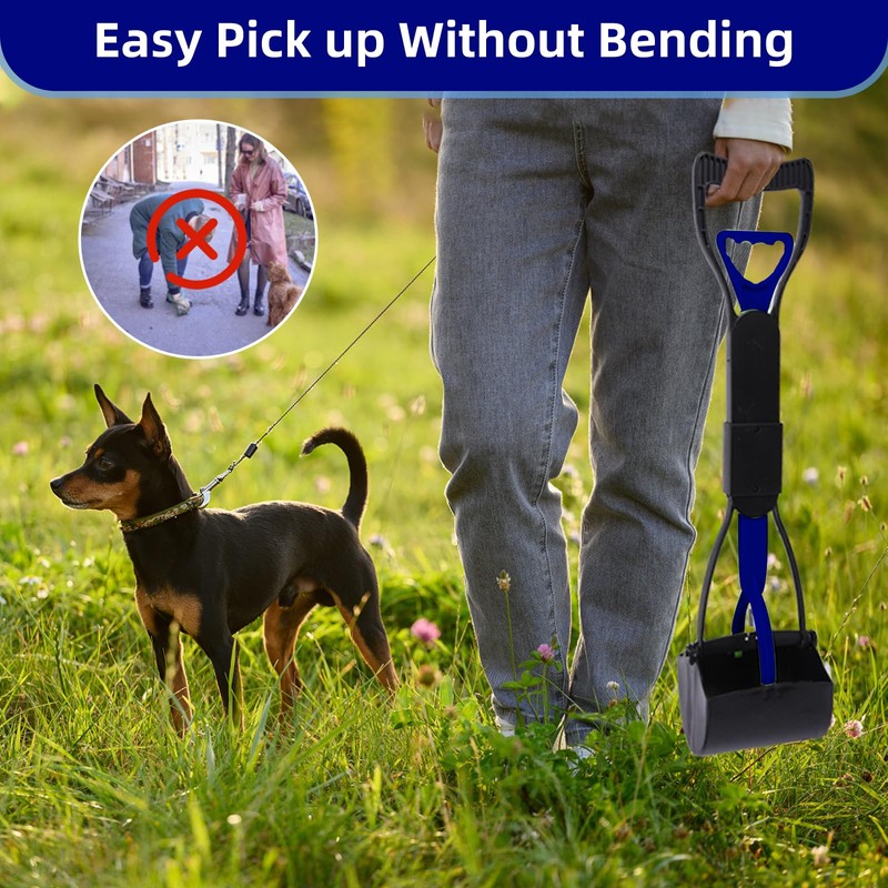 WVacFre 60 cm Dog Pooper Scooter, Foldable Dog Pooper Scooter