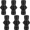 Hotop 6 Pack Double Plug Hose Connector Extender for Garden
