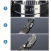 20Pcs-Hose Clamp,304 Stainless Steel Hose Clamps, Adjustable 16-25mm (5/8-1 inch)
