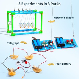 4 Set STEM Science Kits for Kids Age 8-12, 7-in-1 Science Experiments Crafts Projects Electric Motor Building Kit 8-10 9-12, STEM Toys for 6 7 8 9 10 11 13 Year Old Boys Girls Classroom Activity Gift