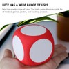SAFIGLE 4Pcs 6cm Writable Foam Dice for Classroom Games, Diy