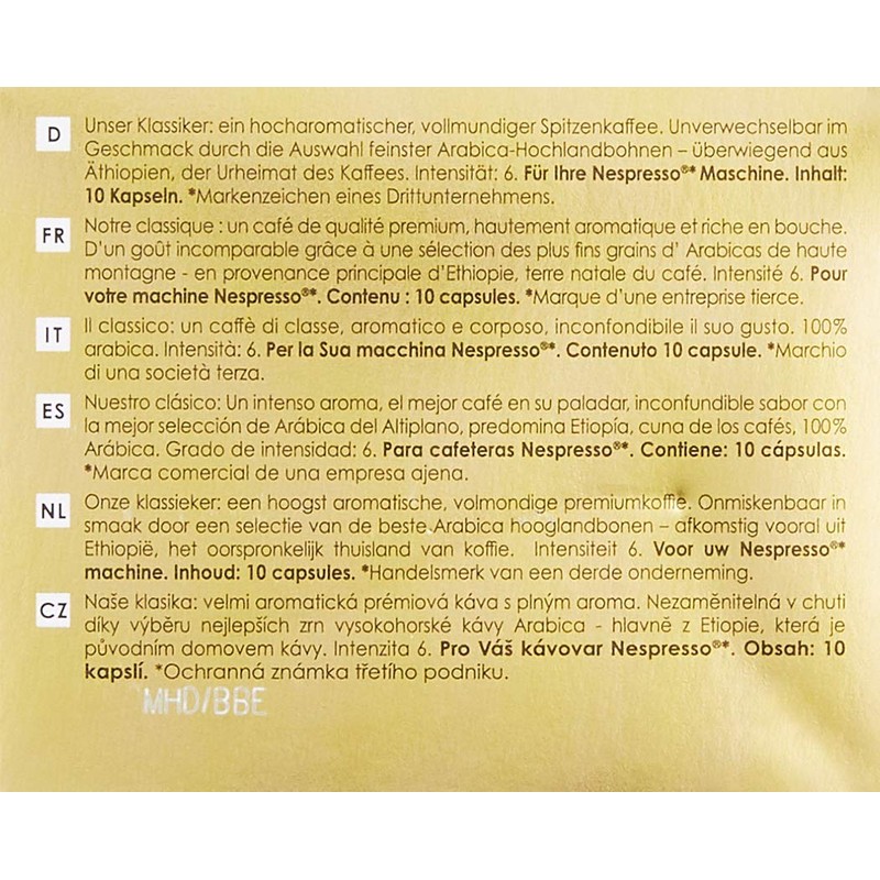 Dallmayr Capsa Prodomo, Coffee Capsule, Arabica, Roasted Coffee, 10 Capsules,