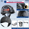 Perldverge Hard Hats Construction OSHA Approved-Carbon Fiber Hard Hat with