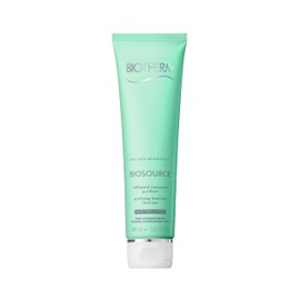 Biotherm Biosource Purifying Foaming Cleanser, Tonifying and Exfoliating Cleansing Gel with Biotech Plankton & Zinc for Radiant Skin, Toner, Gel, 5.1 Fl. Oz.