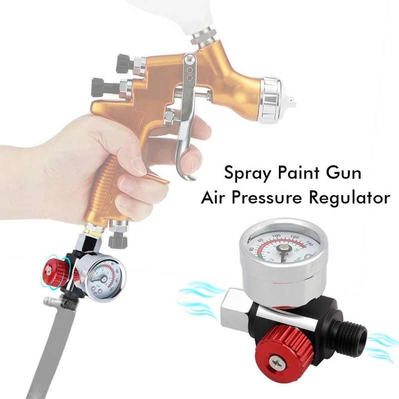 Air Pressure Regulator with Gauge for HVLP Spray Gun |