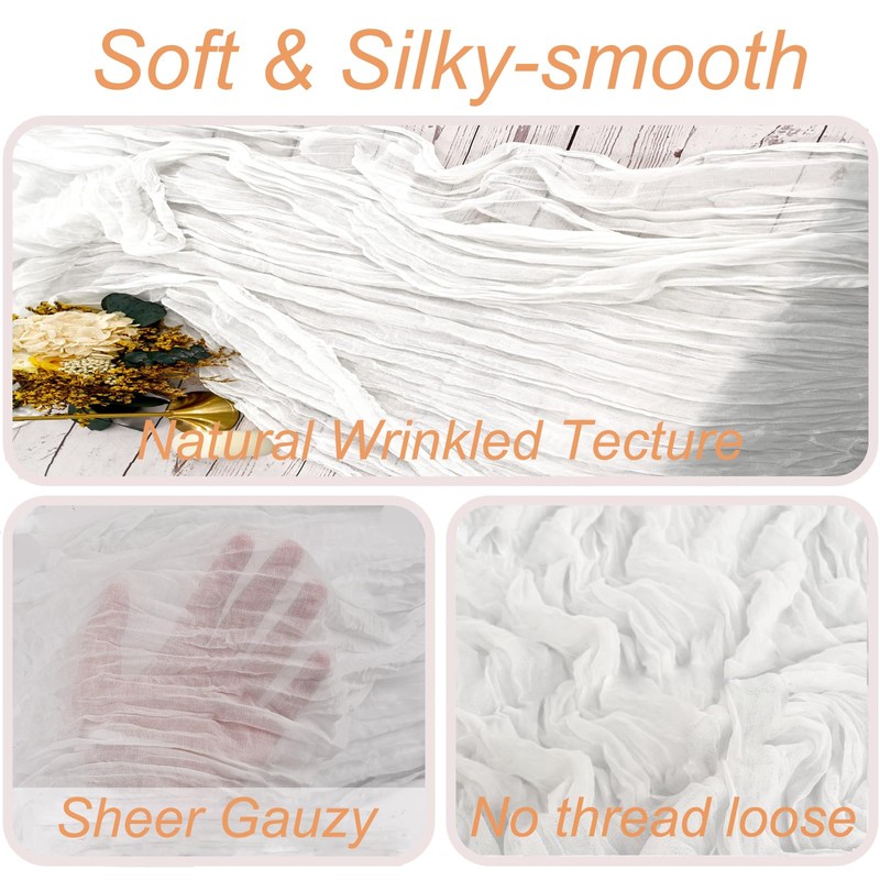 White Table Runner,Long table runner 90×300cm(35"x118"),for Wedding Table Decoration ,Birthday