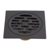 Floor Drain European Style Antique Stainless Steel and Copper Square