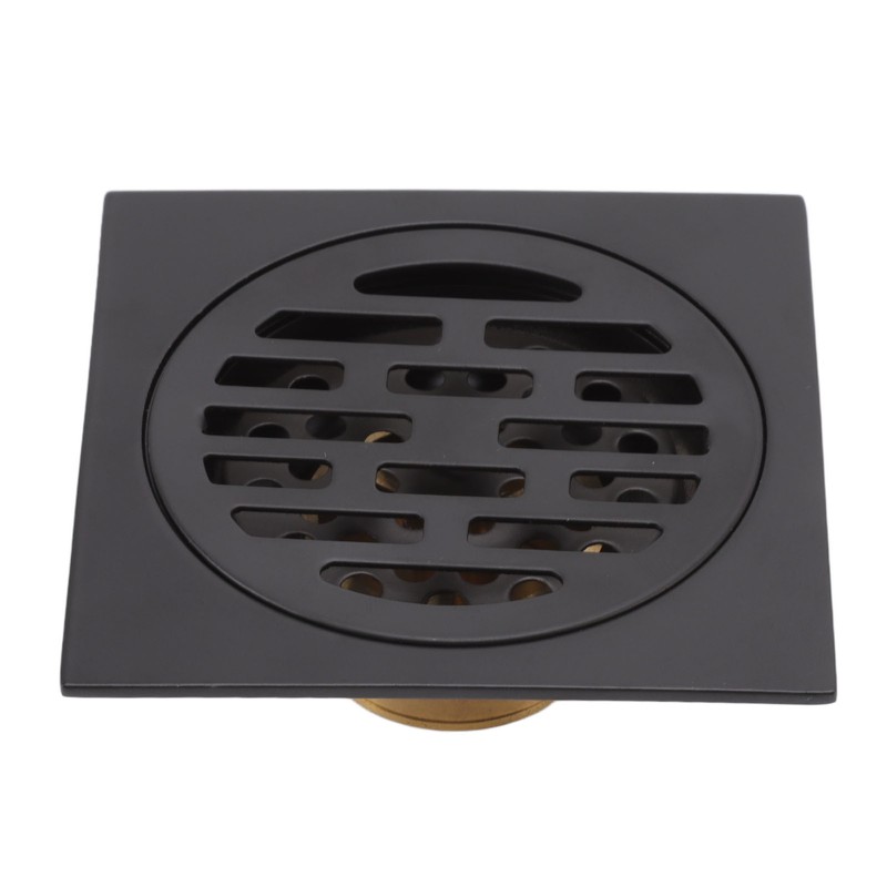 Floor Drain European Style Antique Stainless Steel and Copper Square