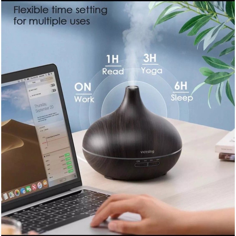 Victsing Difusor De 500ml Con Luces Led