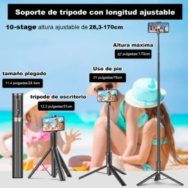170cm Trípie Para Celular Toneof Palo Selfies Stick Tripode