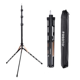 FOSOTO 75in Fold Video Tripod Light Stand Super Lightweight Compact for Speedlight, Flash, Umbrella, Softbox, Filming Product Portrait Shooting Lighting Stand