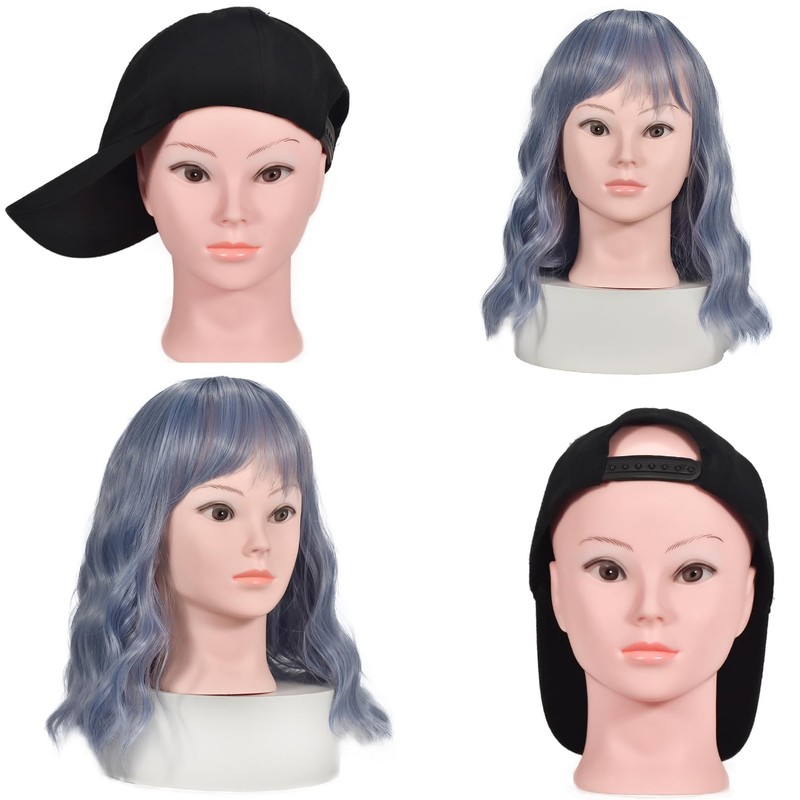 Female Cosmetology Bald Mannequin Head for Wigs Making Wig Display