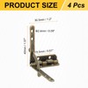 sourcing map 10Pcs Box Quadrant Hinge, 30.5x40mm Box Hinge Cases