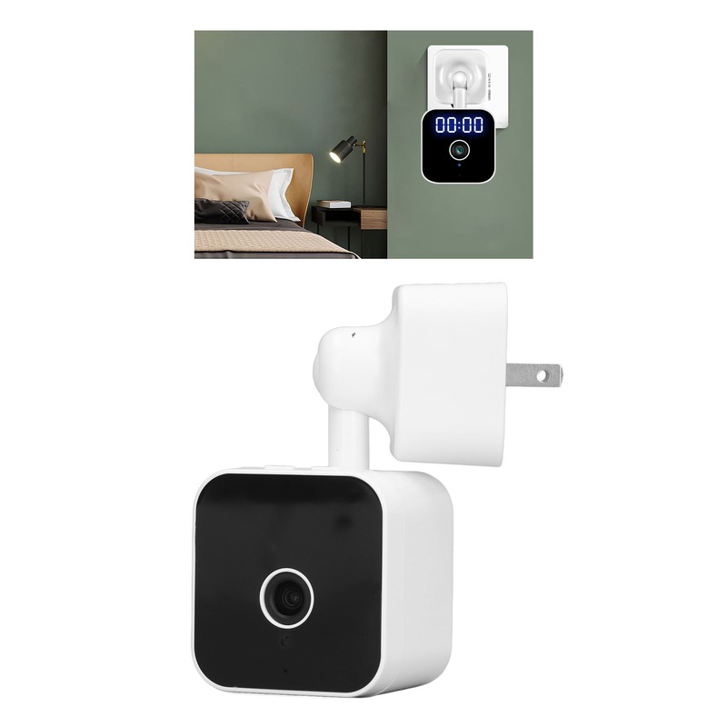 WIFI Home Security Camera ABS Clock Wall Plug in Camera