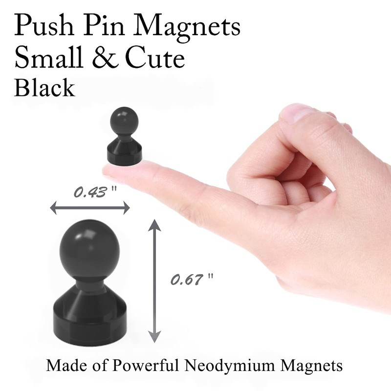MHDMAG Magnetic Push Pins Powerful Push Pin Magnets for Fridge