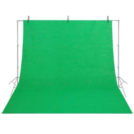 AW 7 X 5 Ft Green Screen Backdrop for Studio Photography Chromakey Nonwoven Background Video Online Meeting Zoom YouTube