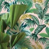 Tempaper Pink Botanical Havana Palm Removable Peel and Stick Wallpaper,