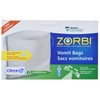 Zorbi Biodegradable Vomit Bags with Super Absorbent Pads, White, 20